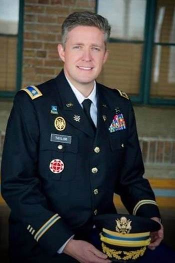 Lawrence Lewis honors Major Brent R. Taylor