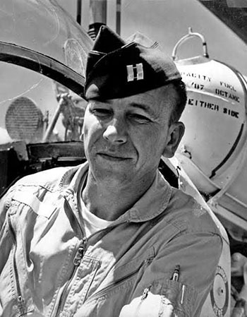 John Balginy honors Captain Ed Freeman