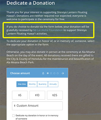 Shinnyo-en seeks donations from the public