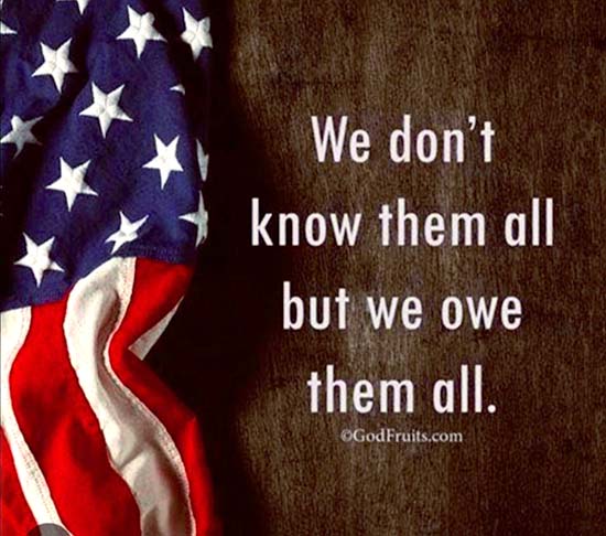 Do not know them all; owe them all