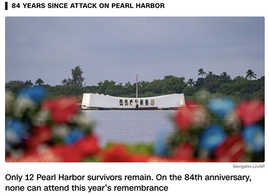 84 Years ago Emperor Hirohito and Imperial Japan attacked Hawaii